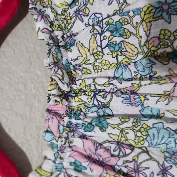 Linen Charter Club Luxury Womens Size L Blouse Longsleeve Floral Balloon Linen - Picture 5 of 13